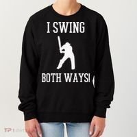 I Swing Both Ways Cricket With An Axe Bisexual LGBT Pride Women's Sweatshirt thumb 0