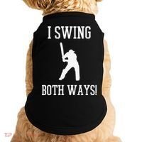 I Swing Both Ways Cricket With An Axe Bisexual LGBT Pride Doggie Tank thumb 0