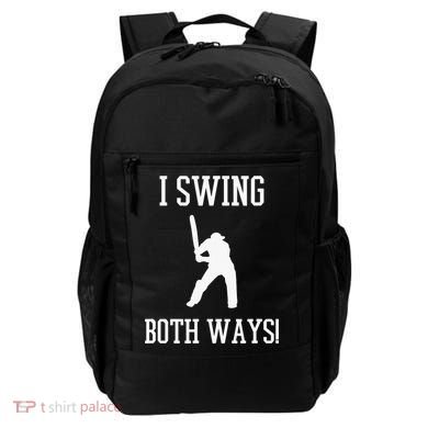 I Swing Both Ways Cricket With An Axe Bisexual LGBT Pride Backpack