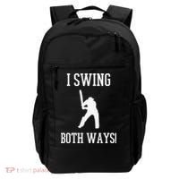 I Swing Both Ways Cricket With An Axe Bisexual LGBT Pride Backpack thumb 0
