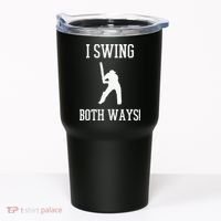 I Swing Both Ways Cricket With An Axe Bisexual LGBT Pride Tumbler thumb 0