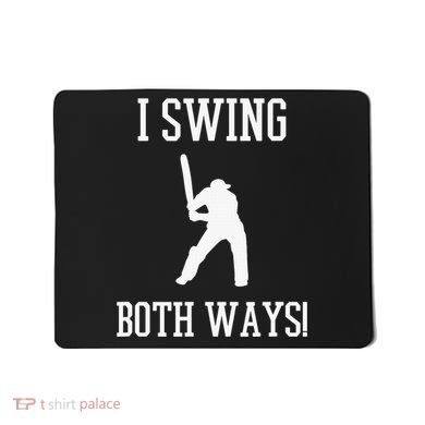 I Swing Both Ways Cricket With An Axe Bisexual LGBT Pride Mousepad