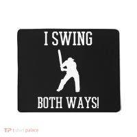 I Swing Both Ways Cricket With An Axe Bisexual LGBT Pride Mousepad thumb 0