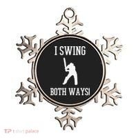 I Swing Both Ways Cricket With An Axe Bisexual LGBT Pride Ornament thumb 0