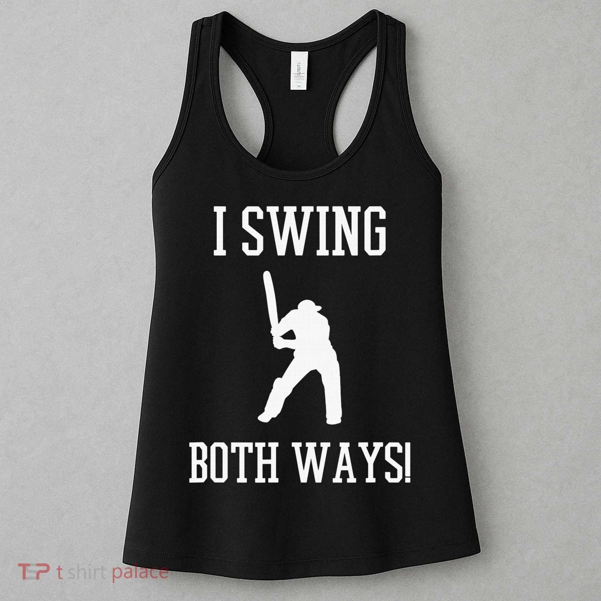 I Swing Both Ways Cricket With An Axe Bisexual LGBT Pride Women's Tank Top