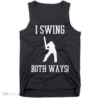 I Swing Both Ways Cricket With An Axe Bisexual LGBT Pride Tank Top
