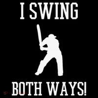 I Swing Both Ways Cricket With An Axe Bisexual LGBT Pride Women's T-Shirt thumb 6