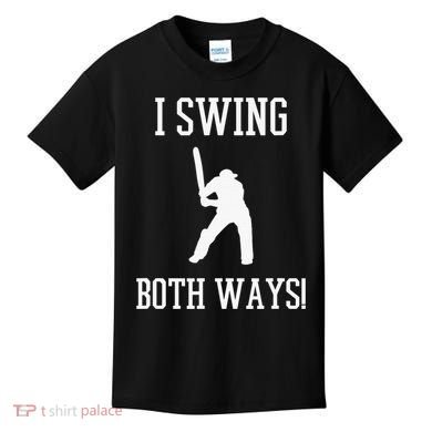 I Swing Both Ways Cricket With An Axe Bisexual LGBT Pride Kids T-Shirt