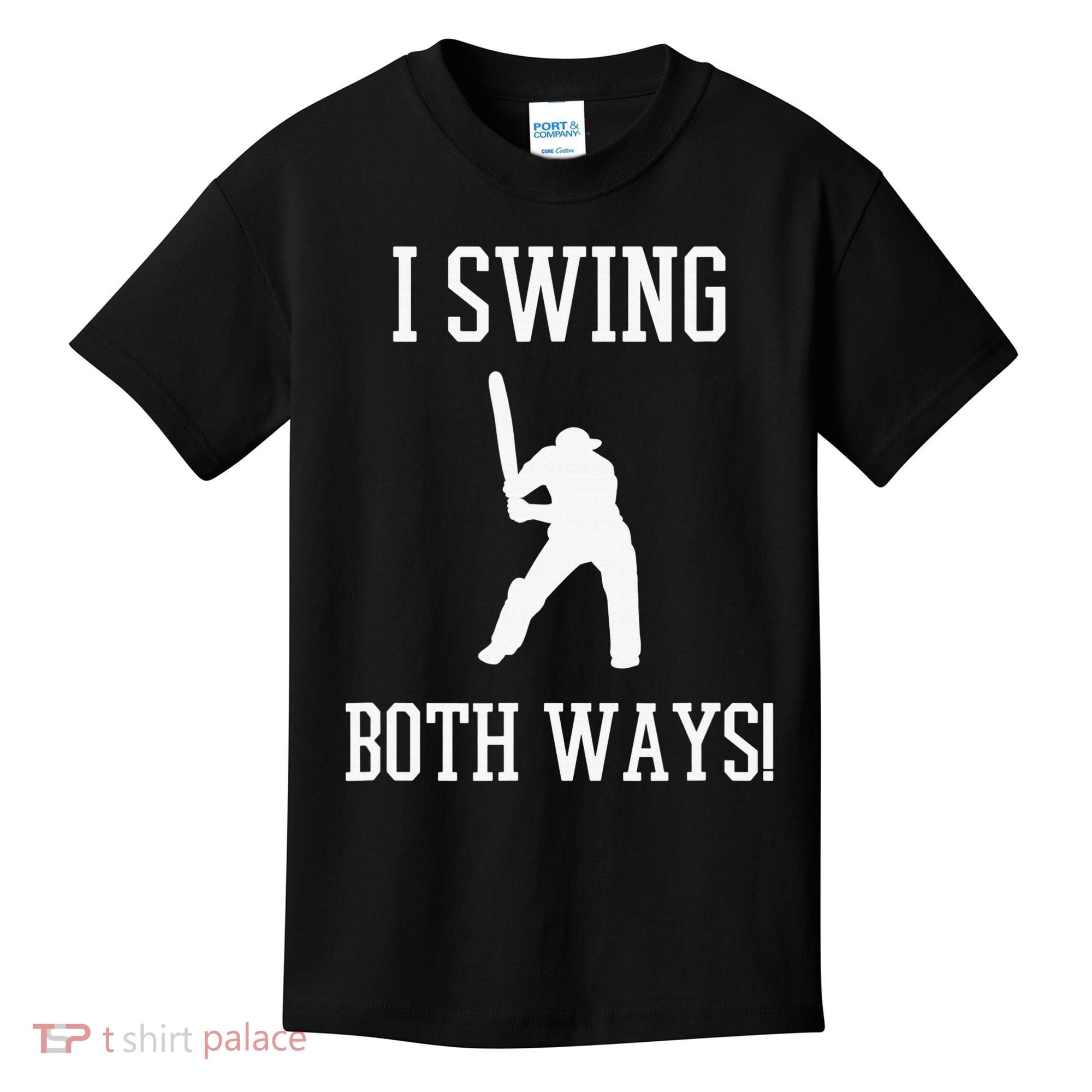 I Swing Both Ways Cricket With An Axe Bisexual LGBT Pride Kids T-Shirt