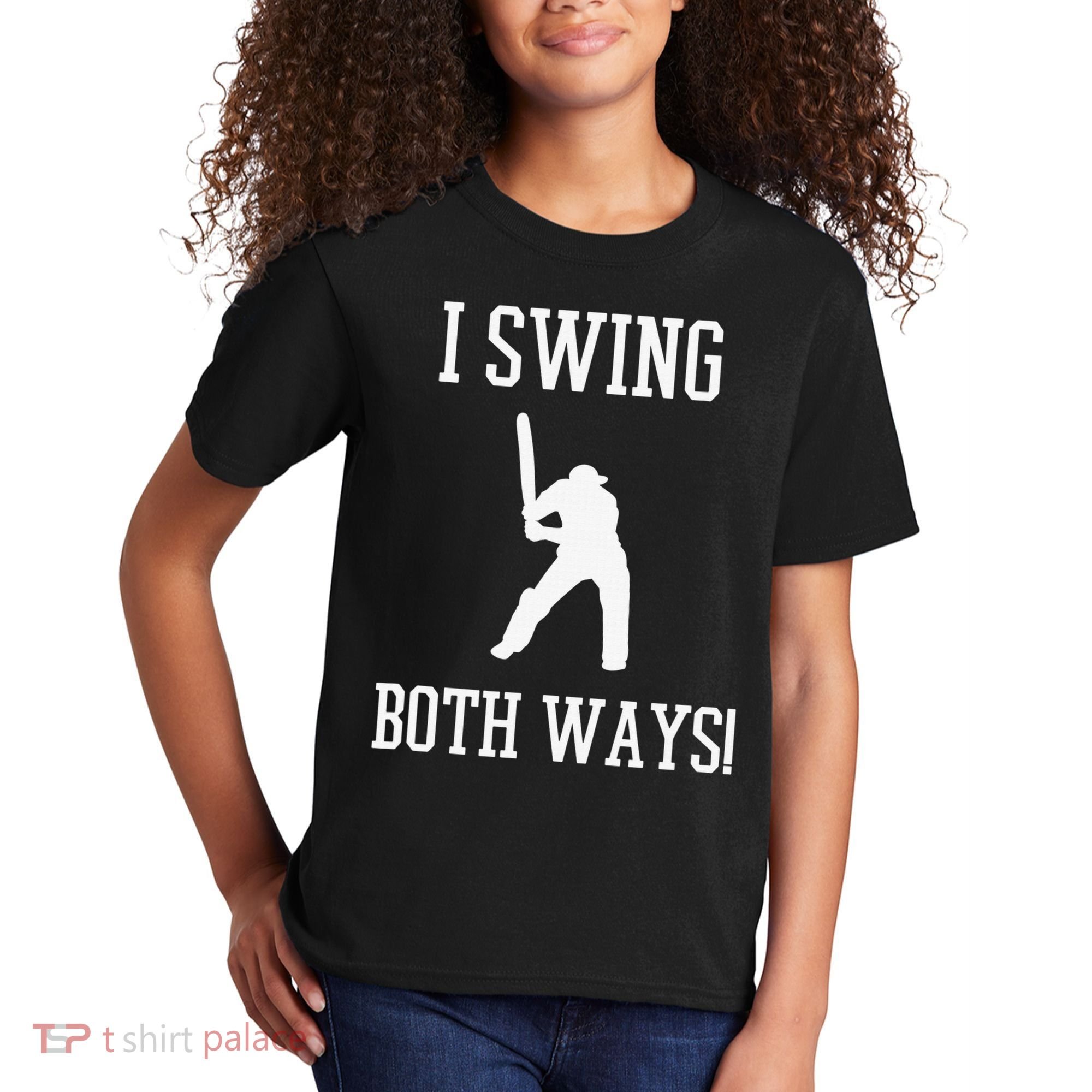 I Swing Both Ways Cricket With An Axe Bisexual LGBT Pride Kids T-Shirt