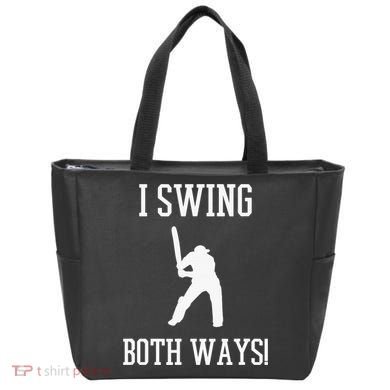 I Swing Both Ways Cricket With An Axe Bisexual LGBT Pride Tote Bag