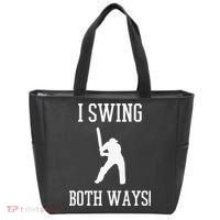 I Swing Both Ways Cricket With An Axe Bisexual LGBT Pride Tote Bag thumb 0