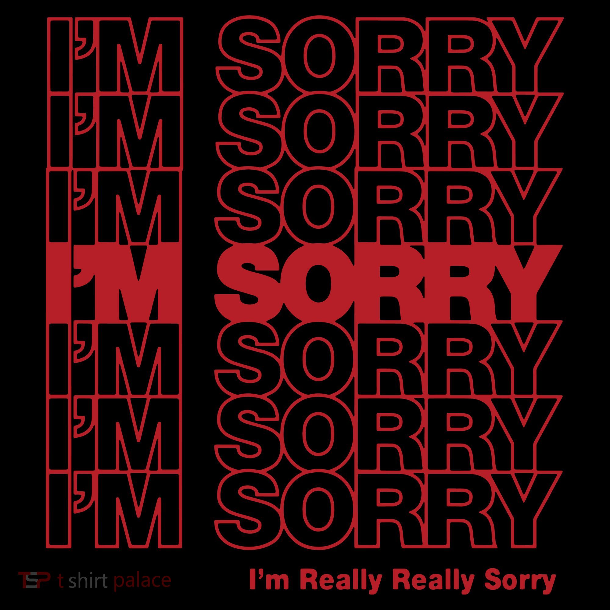 I'm Sorry Bag Coaster