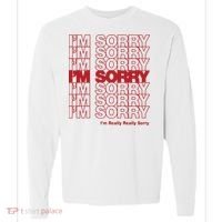 I'm Sorry Bag Comfort Colors Heavyweight Long Sleeve T-Shirt thumb 0