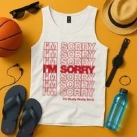 I'm Sorry Bag Tank Top thumb 4