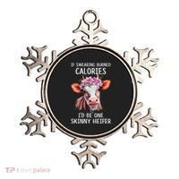 If Swearing Burned Calories I’D Be One Skinny Heifer Ornament thumb 0