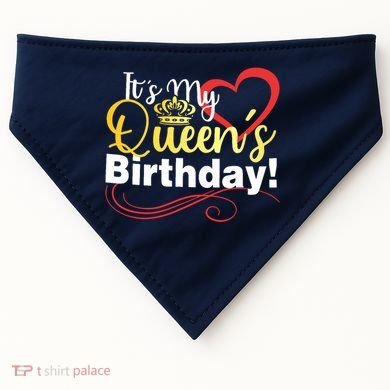 In September Birthday Queens Are Born USA-Made Doggie Bandana