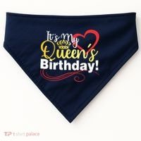 In September Birthday Queens Are Born USA-Made Doggie Bandana thumb 0