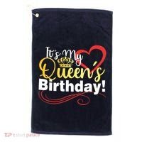 In September Birthday Queens Are Born Golf Towel thumb 0