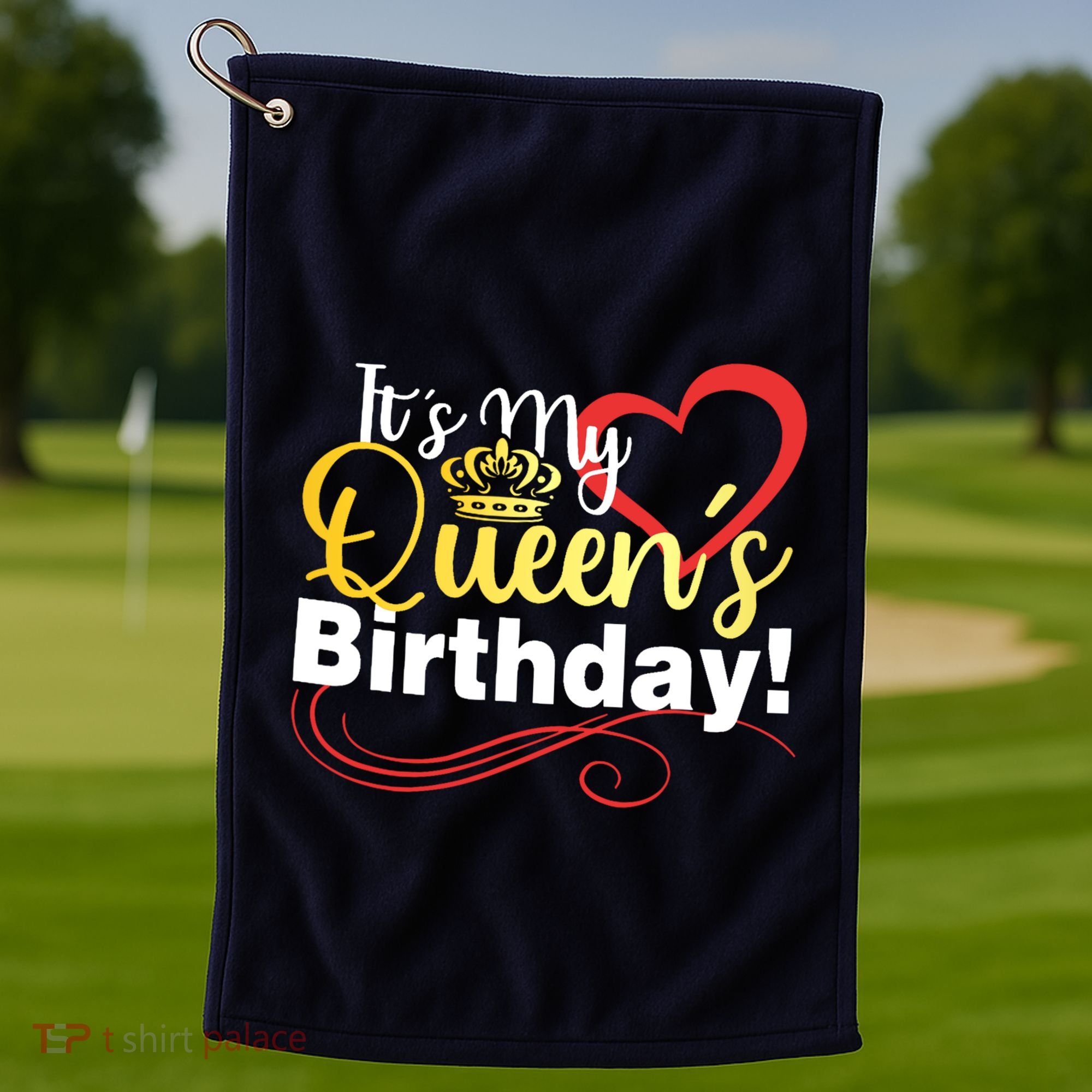 In September Birthday Queens Are Born Golf Towel