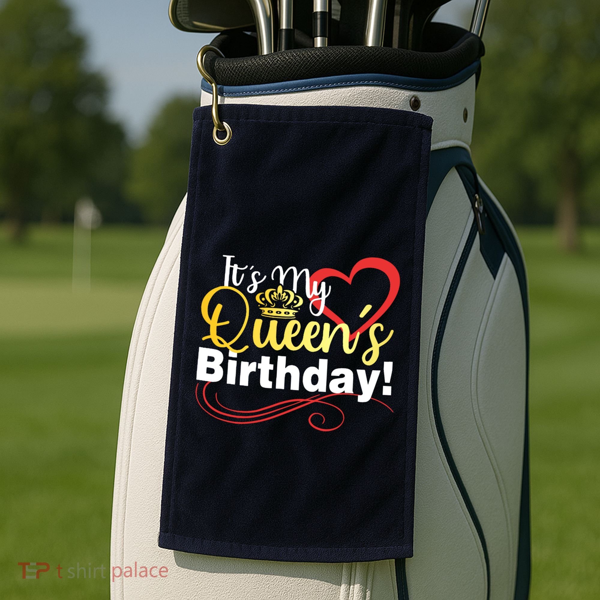 In September Birthday Queens Are Born Golf Towel