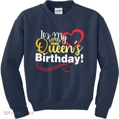 In September Birthday Queens Are Born Kids Sweatshirt