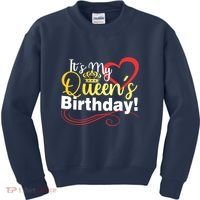 In September Birthday Queens Are Born Kids Sweatshirt thumb 0