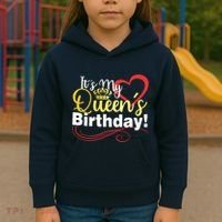 In September Birthday Queens Are Born Kids Hoodie thumb 3