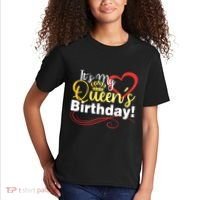 In September Birthday Queens Are Born Kids T-Shirt thumb 2