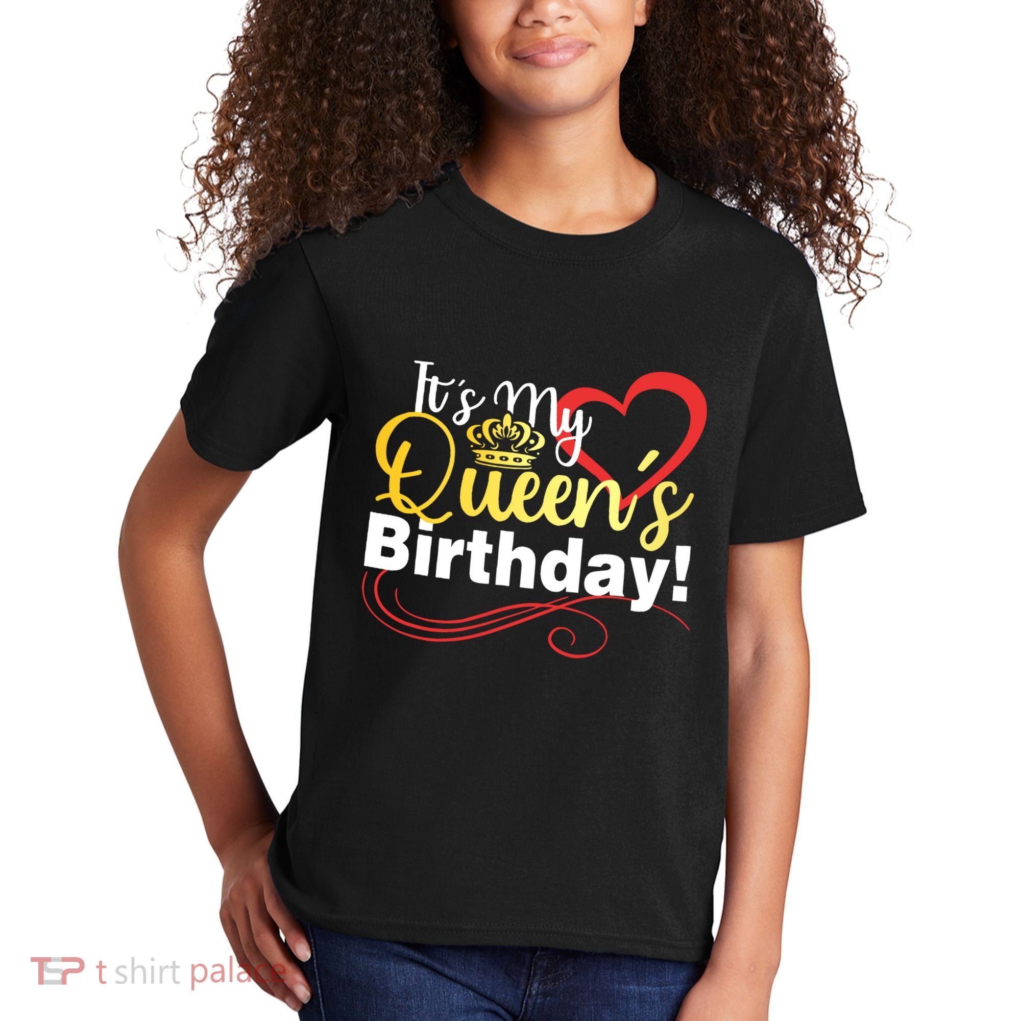 In September Birthday Queens Are Born Kids T-Shirt