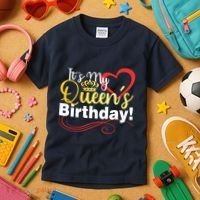 In September Birthday Queens Are Born Kids T-Shirt thumb 3