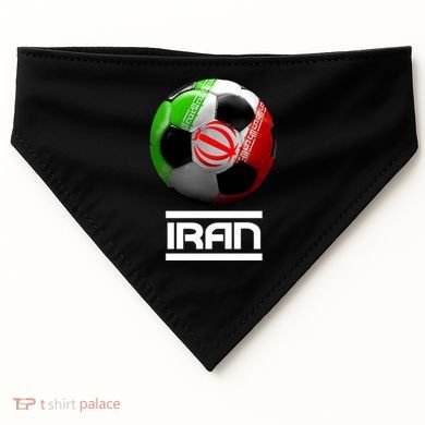 Iran Soccer Ball USA-Made Doggie Bandana