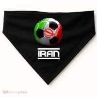 Iran Soccer Ball USA-Made Doggie Bandana thumb 0
