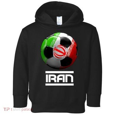 Iran Soccer Ball Toddler Hoodie