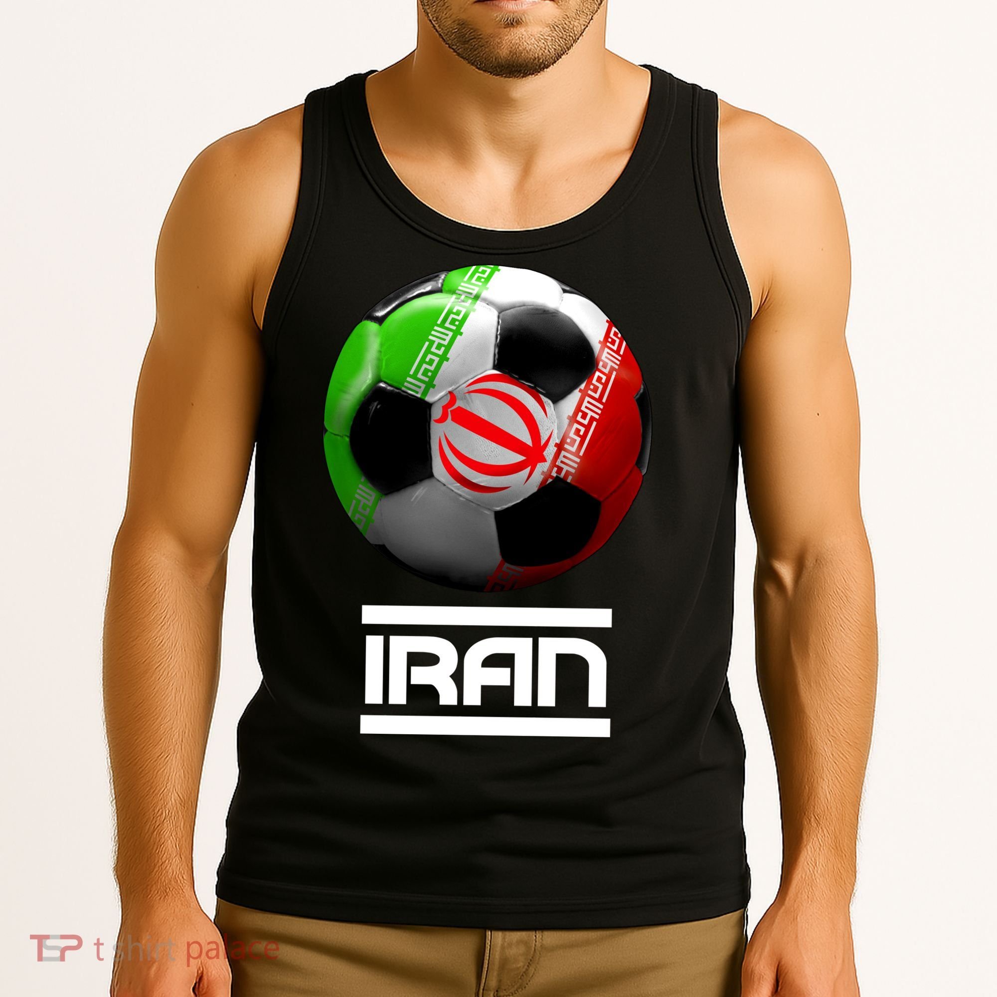 Iran Soccer Ball Tank Top