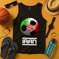 Iran Soccer Ball Tank Top thumb 4