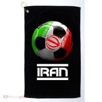 Iran Soccer Ball Golf Towel thumb 0