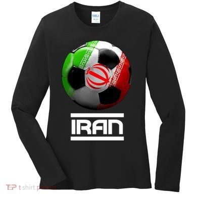 Iran Soccer Ball Women's Long Sleeve Shirt