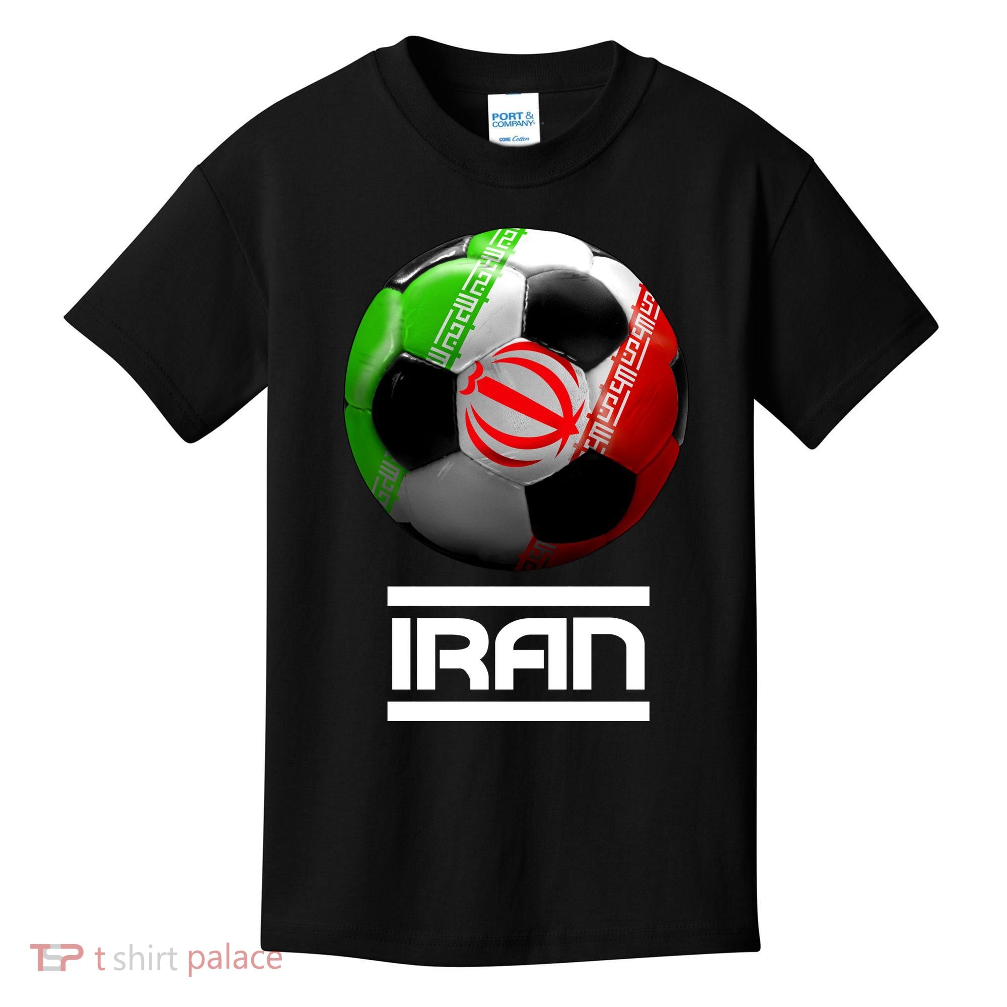 Iran Soccer Ball Kids T-Shirt