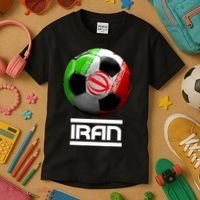Iran Soccer Ball Kids T-Shirt thumb 3