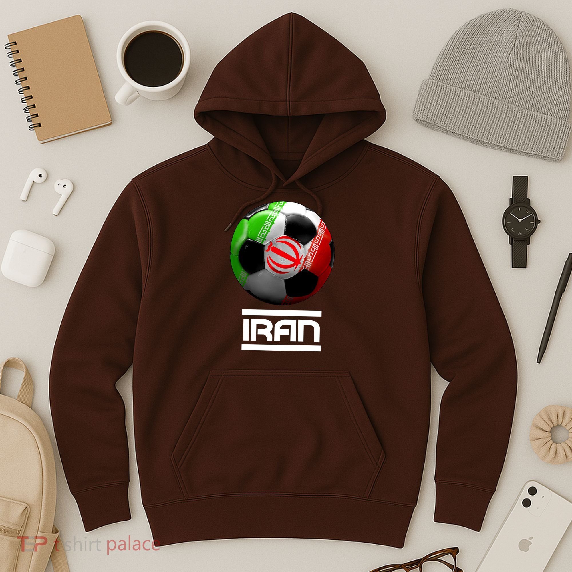 Iran Soccer Ball Hoodie