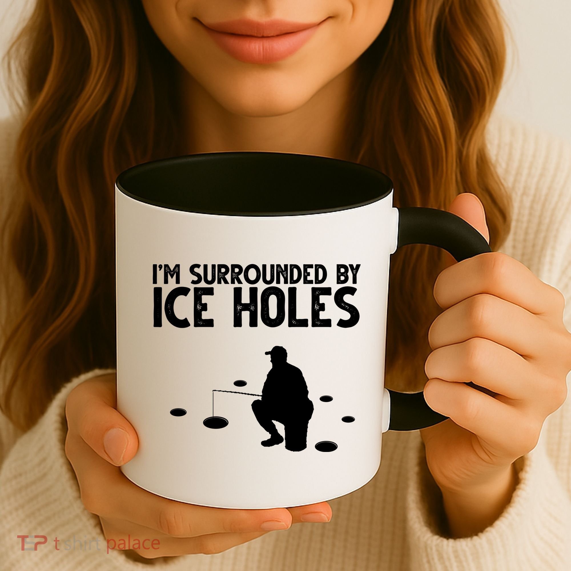 I'm Surrounded By Ice Holes Fishing Coffee Mug