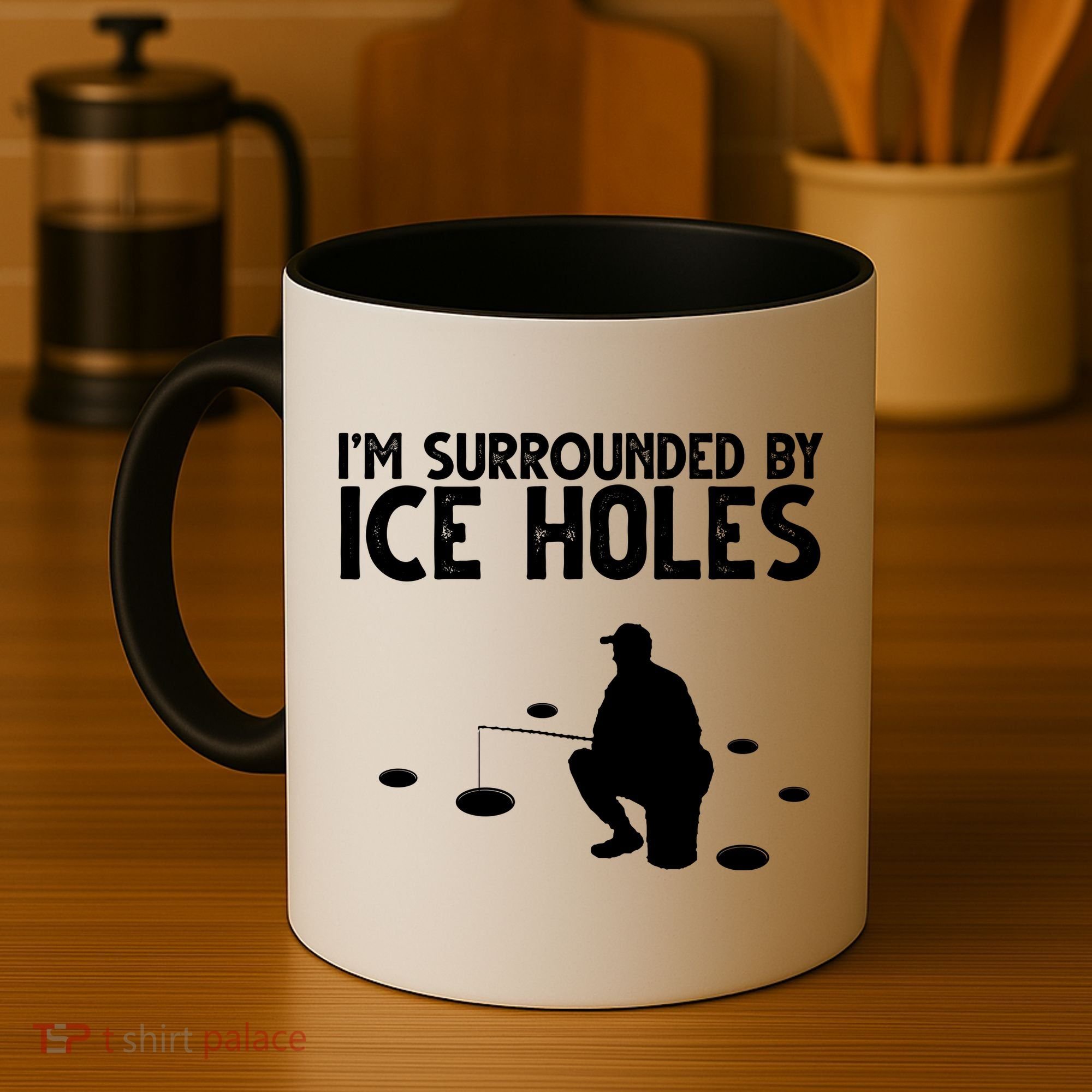 I'm Surrounded By Ice Holes Fishing Coffee Mug