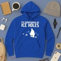 I'm Surrounded By Ice Holes Fishing Hoodie thumb 3