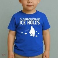 I'm Surrounded By Ice Holes Fishing Toddler T-Shirt thumb 2