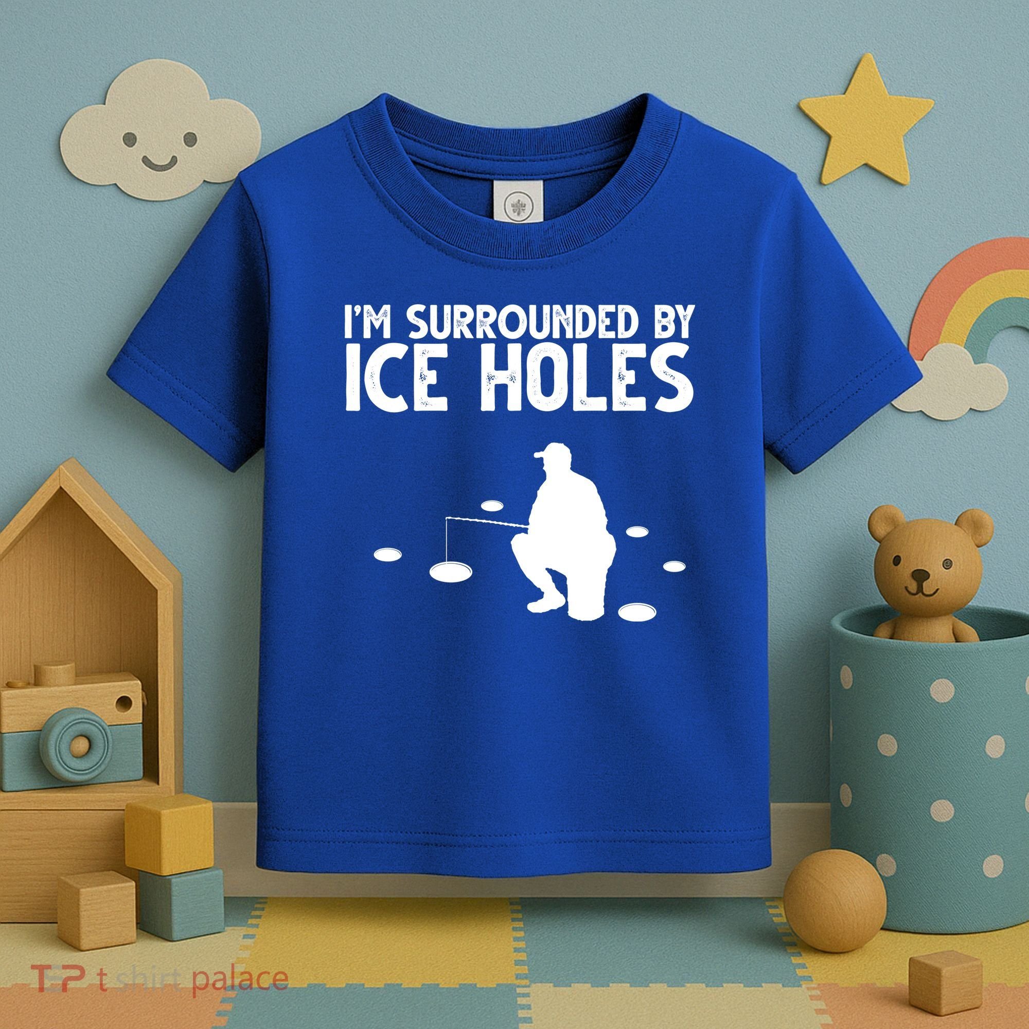 I'm Surrounded By Ice Holes Fishing Toddler T-Shirt
