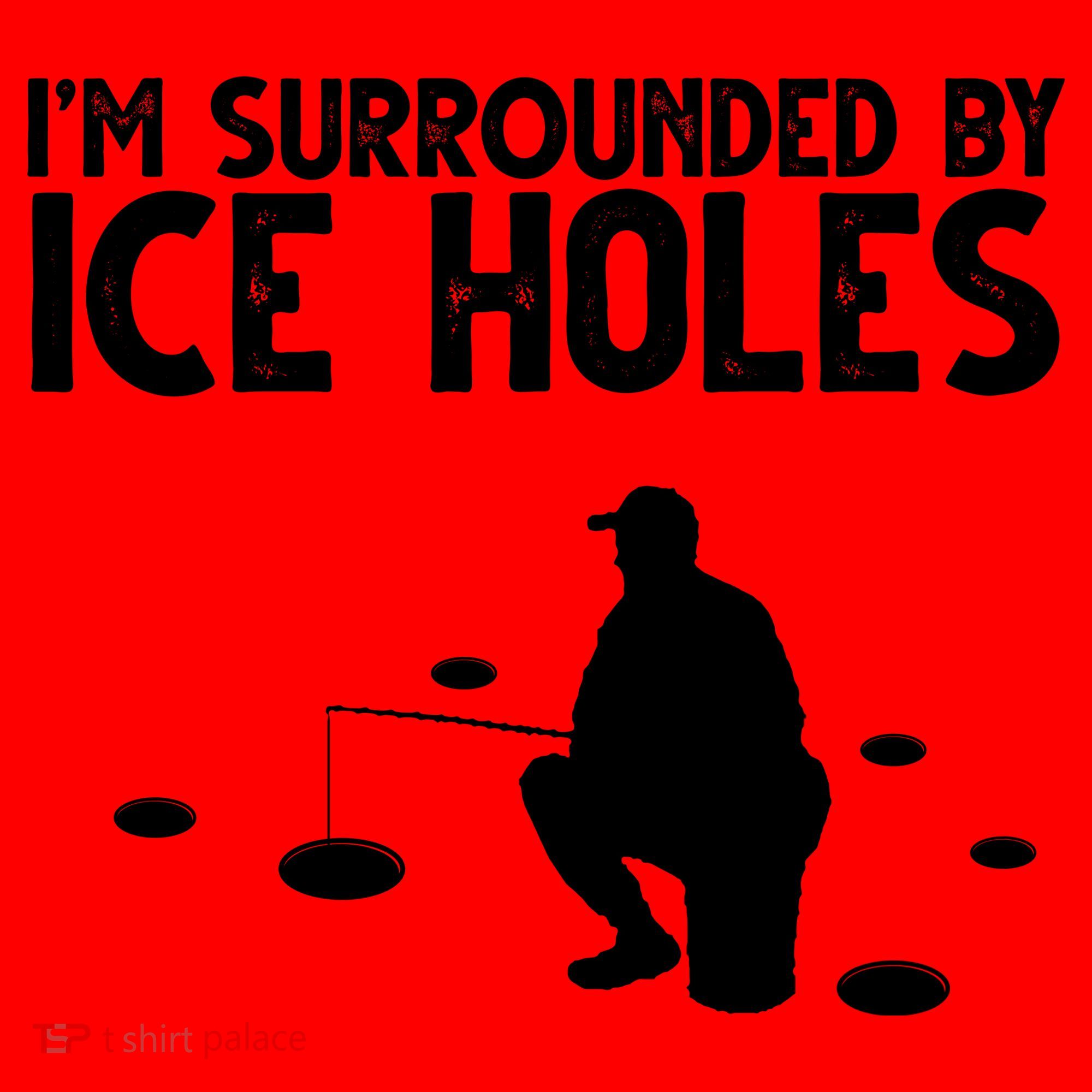 I'm Surrounded By Ice Holes Fishing Santa Hat