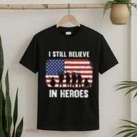 I Still Believe In Heroes Usa Flag T-Shirt thumb 2