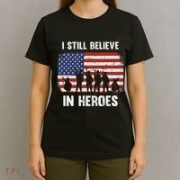 I Still Believe In Heroes Usa Flag T-Shirt thumb 4