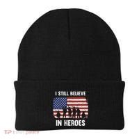I Still Believe In Heroes Usa Flag Beanie thumb 0